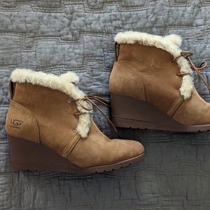 Ugg Wedge Bootie Fur-Lined